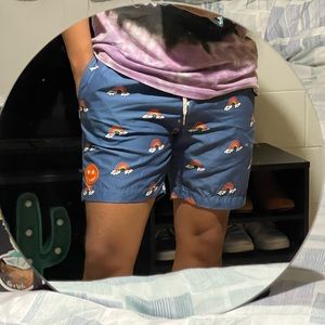 Pacsun Ambsn Rainbows Swim Trunks